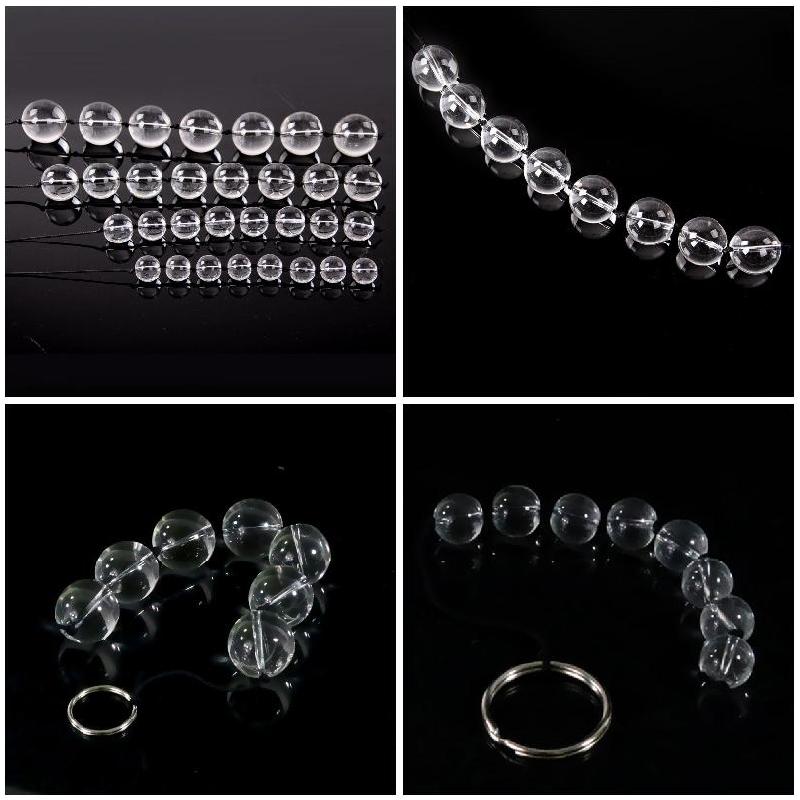 Mărgele anale de sticlă pentru femei Bile vaginale Masturbare Plug anal Jucărie sexuală pentru fund Produse sexuale feminine Bile Kegel pentru vagin