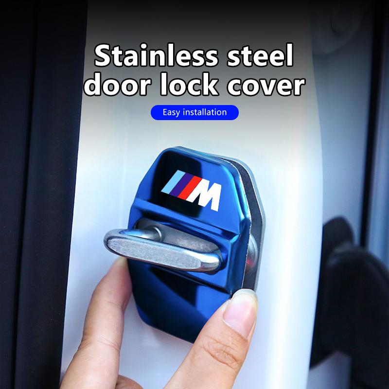Car Door Lock Buckle Protector Cover Anti-scratch Protection Case For BMW 1 3 5 7 Series M F01 F20 F10 F13 E52 E53 E60 E93