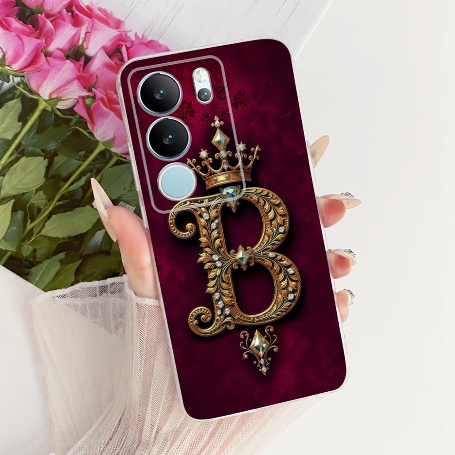 For Vivo V29 Pro Case V2251 Cute Crown Letters Cover Soft Slim Phone Case For Vivo V29e V 29 Pro VivoV29 E V2317 Back Cover Bags