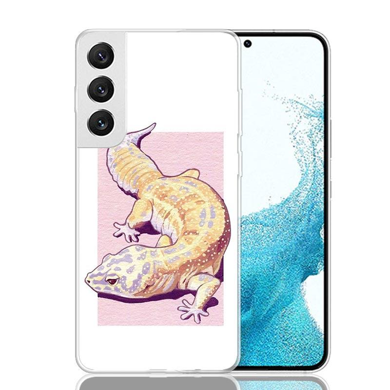 Lizards Geckos Phone Case For Samsung Galaxy S26 S25 Edge S24 S23 FE S22 Ultra S21 Plus S20 + Fundas Cover Coque Galaxy S25 S24