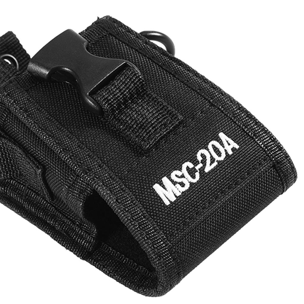 Black MSC 20A Nylon, Bag with Strap for     Ecouteur   Pouch Case Uv98 HYT Two Way Radio