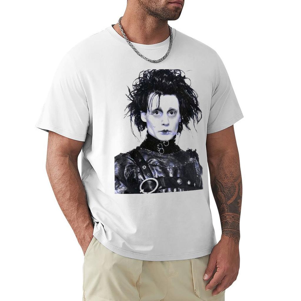 Johnny Depp Edward Scissorhands Tshirt Soft Casual Short Sleeve Cotton Tee