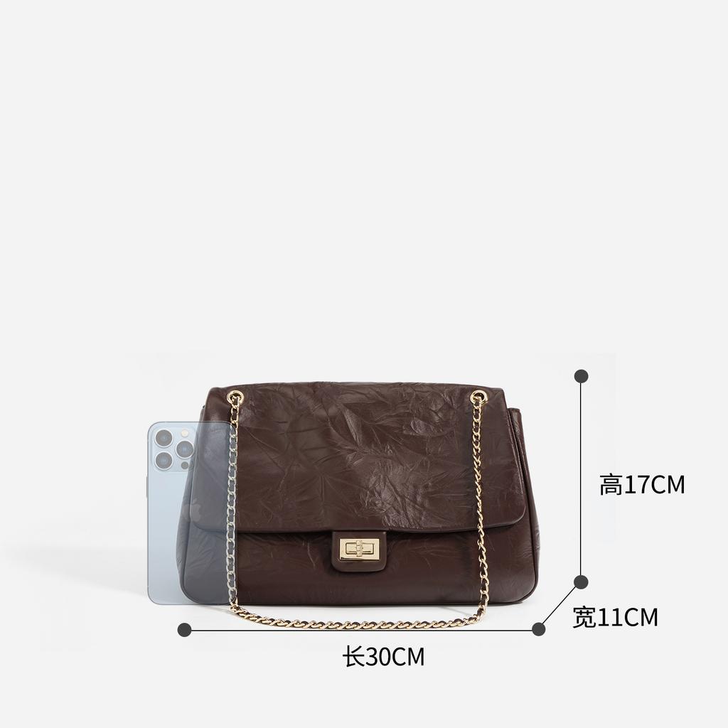 Versatile large-capacity bag women's 2025 new trend fashion tote bag niche texture chain messenger commuter bag