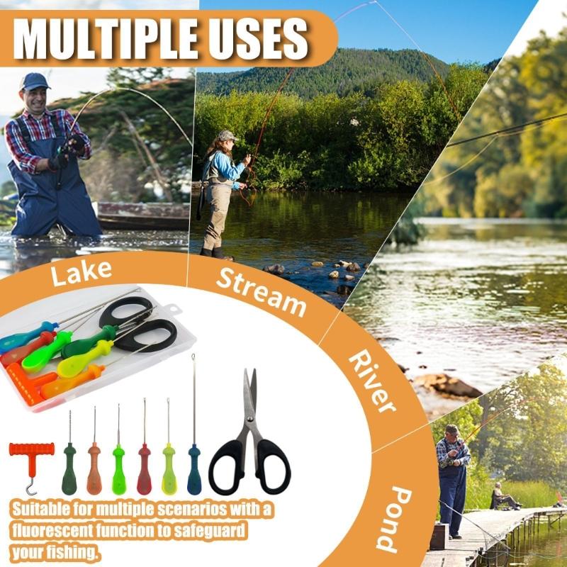 Angelköder Rig Werkzeug Köder Rigging Nadel Swinger Bohrer Angelköder Nadel Spleißstifte Einfach zu bedienen