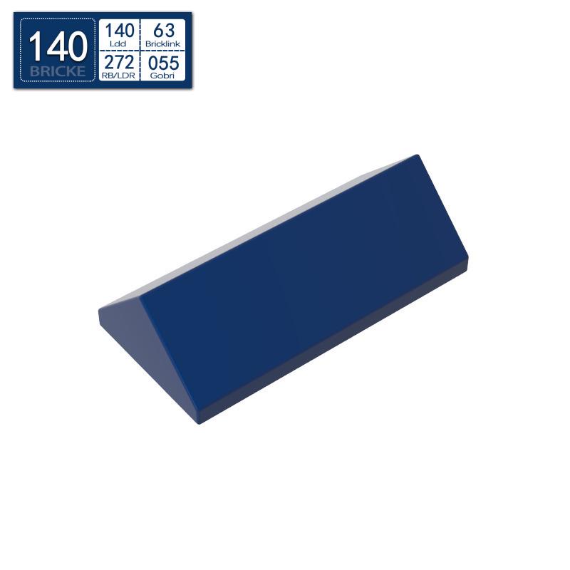 BRICKE 2x445° Double-Sided Sloped Brick, Lego-Compatible 3041 MOC Bulk Building Blocks 50g (approx. 32 pcs)