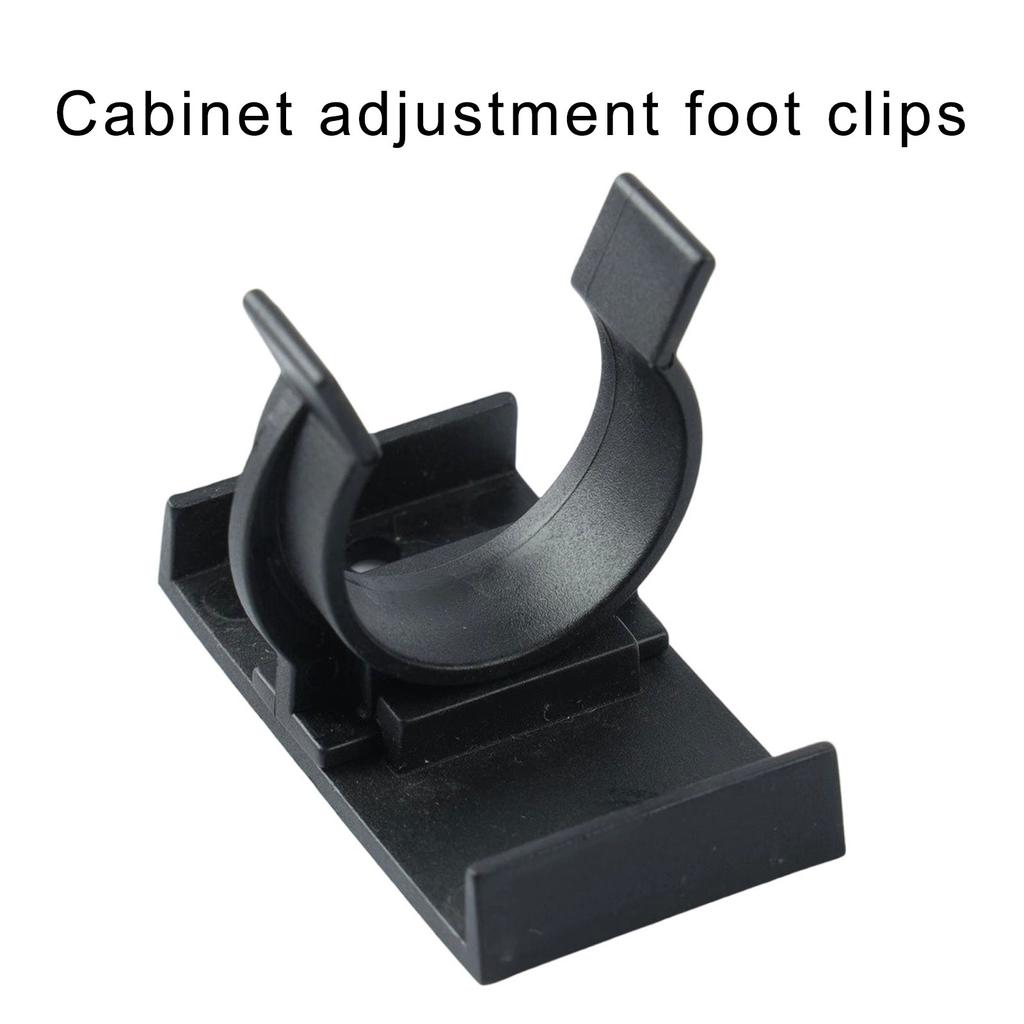 12Pieces Kitchen Plinths Clip Sturdy Plastic Kickboard Brackets for 32 42mm Cabinet Feet Without Screws Daily Use
