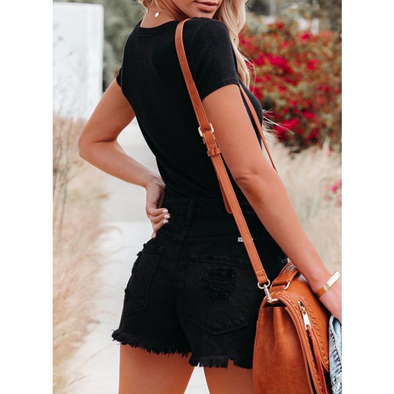 Spring Summer Women's T-shirt, Sexy V-neck Tops, Women's Short Sleeve T-shirt