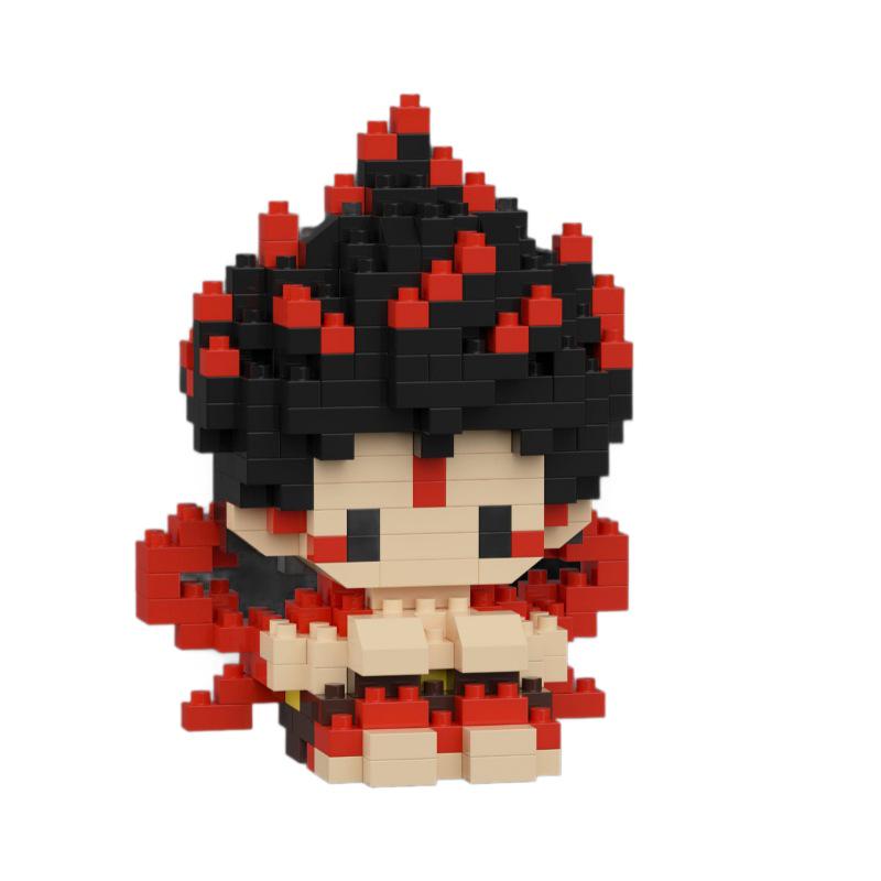 Nezha Ao Bing Dragon King Anime Figurine Building Blocks, Compatible with Lego, Educational Toy Ornament