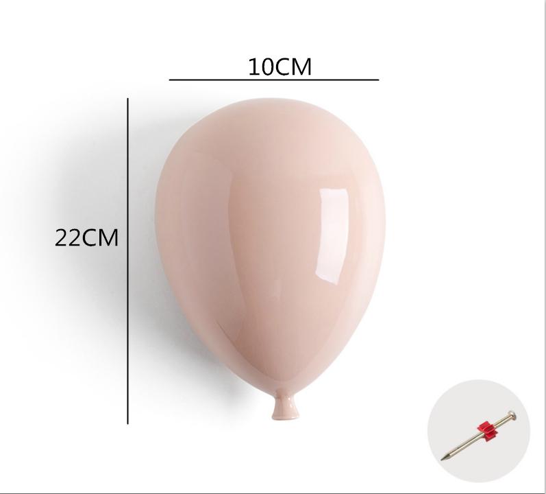 

Creative ceramics balloon Wall hanging Wall decoration Modern home background wall Children s room lovely Cartoon stereoscopic рожевий