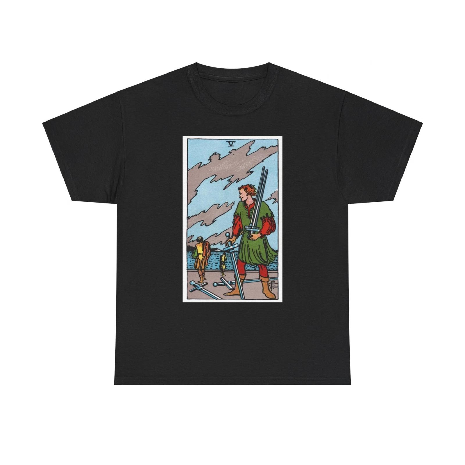 The 5 of Swords (Tarot Card) T shirt XL
