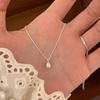 S925 Sterling Silver Zirconia Diamond Necklace for Women - Light Luxury Korean Style Clavicle Chain, Cute & High-End Fashion Accessory