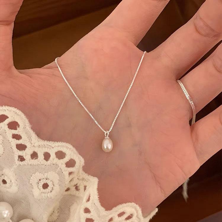 S925 Sterling Silver Zirconia Diamond Necklace for Women - Light Luxury Korean Style Clavicle Chain, Cute & High-End Fashion Accessory