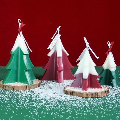 Candela Fatta a Mano Stampo Fai da Te Stampo Candela di Natale Forma a Croce Albero di Natale Candela Stampo in Plastica