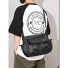 Large Capacity Men's 2025 Fashion Trend Convenient Commuting Simple Solid Color Messenger Bag Crossbody Backpack