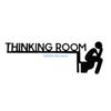 THINKING ROOM Wall Sculpture Iron Wall Hanging Decortion for Sophisticated Home and Outdoor Space D57B