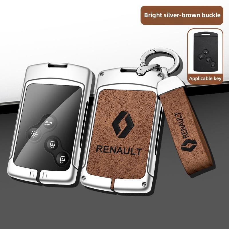 For Renault 2026 New Hub Caps Zinc Alloy Car Key Case Cover Shell For Renault Koleos Captur Kadjar Megane Clio Talisman Scenic A