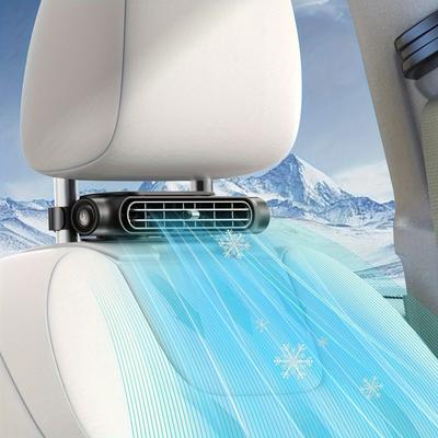 Sada elektrického ventilátoru do auta, Mini chladicí ventilátor do auta s nastavitelnými rychlostmi, Napájený přes USB, Provozní napětí ≤36V, Plastový materiál