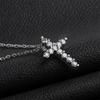 Strass Kreuz Anhänger Halskette Geburtstagsparty Schmuck Geschenke Verlobung Einfache Zubehör Mode Choker Reise