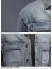 2024 Men's Spring & Autumn Denim Jacket: Loose-Fit, Large Size, Casual Workwear for Middle-Aged Men