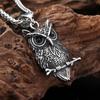 Punk Vintage Stainless Steel Owl Pendant Necklace  Hip Hop Animal Amulet Necklace for Men Women Jewelry Gift Dropshipping
