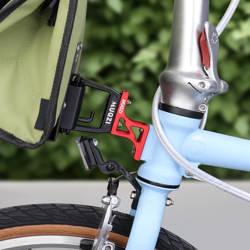 1Sada Adaptér Nosiče Brašny na Kolo Brompton Dahon Skládací Kolo Přední Držák Brašny Zvýšený Držák Na Přední Nosič Nebo Rám