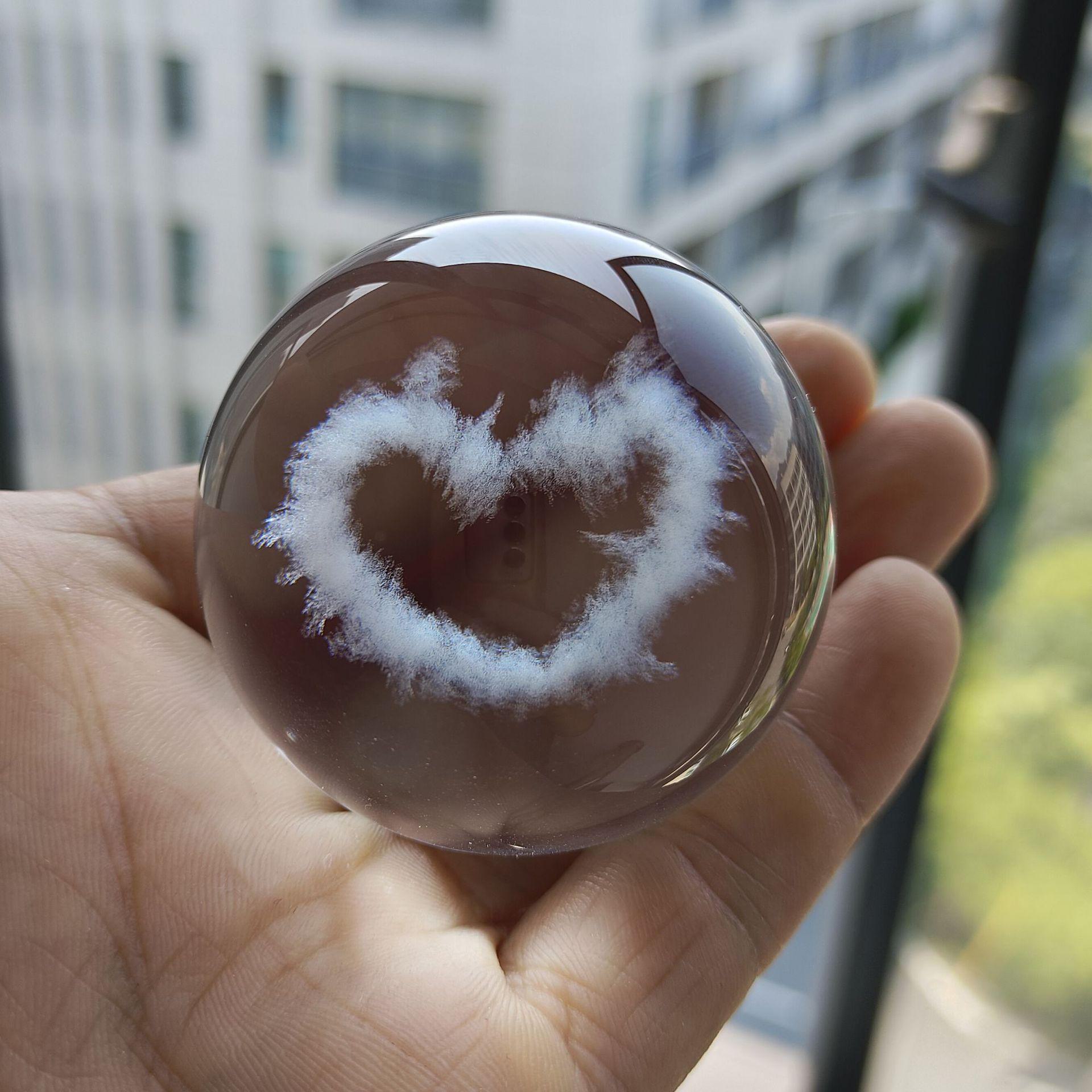 

40 елочных шаров из хрусталя : Облака дождливого дня, Солнце, Дизайн галактики - Куб с лазерной гравировкой для декора дома и подарков 3cm diameter ball