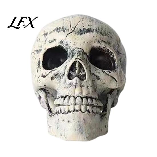 Halloween Skelett-Pfähle Realistischer Pfahl, Gruselige Totenkopf-Hand Gartendekoration für Schilder Außenbereich Garten Rasen Friedhof Dekoration Menschlicher Knochen
