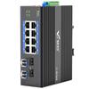 Huigu Industrial POE Fiber Optic Transceiver Switch HG800 Series