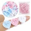 Grafting Lash Glue Ring Cups - Pack of 100 Lash Extension Tool with Blooming Tray