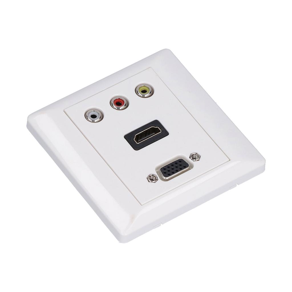 Audio Video Wall Socket Support 1080P High Impact Resistance Durable Composite Video Panel