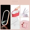 LED makeup mirror with light and storage dressing mirror outdoor travel storage box mirror