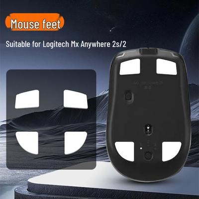 Compatible Logitech MX Anywhere 2/2S Mouse Feet Pads, Ice Version, Curved Edge Gaming Foot Stickers.