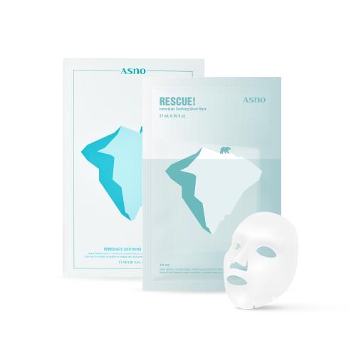 Aceno Gombo-baechu (Plantain) 81.5% Soothing Mask Pack 5ea - Acne, Redness, Cooling NONE