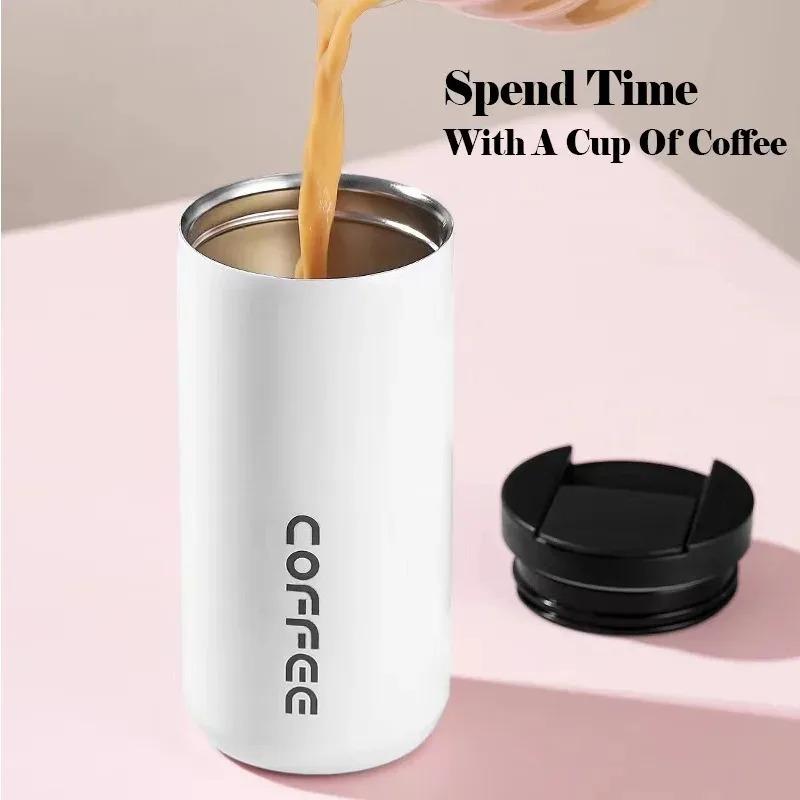 400ML Thermo Cafe Coffee Mug  Leakproof Travel Thermo Water Bottle for Tea Water Coffee Vacuum Flasks Portable Insulated Bottles