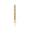 Titanium Cross Charm Chain - Gold - D-091 16 Mm