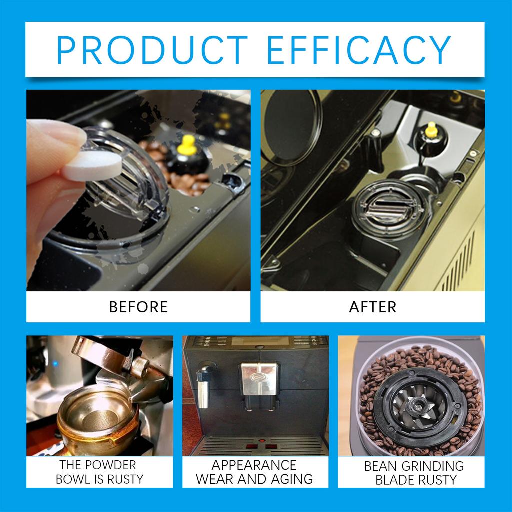 12 Pieces/Box Coffee Machine Cleaning Tablets Descaling Tablets  Quickly Dissolve To Remove Stains Filter Maintenance
