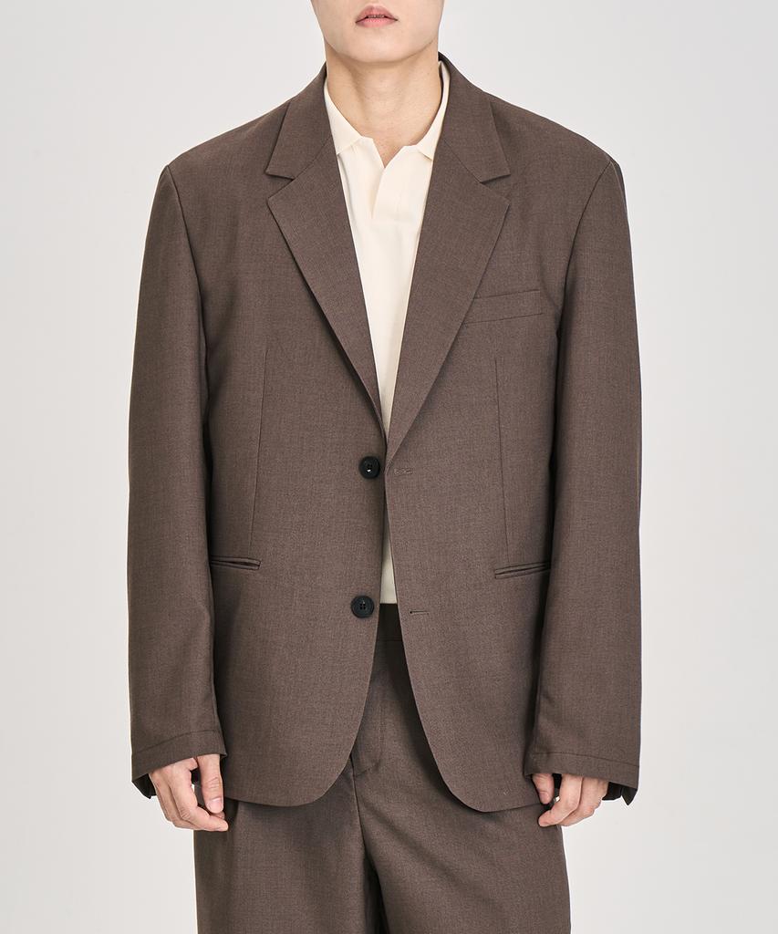 Prairie Airflow Loose Fit Blazer (Brown)