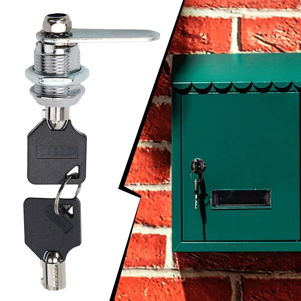 Cam Lock Drawer Cabinet Mail Box Lock 16-30mm Drawer Lock Zinc Alloy Cupboard Tongue Lock With 2 Key Furniture Hardware