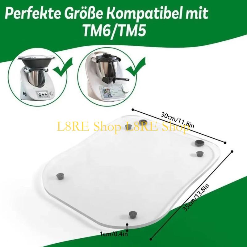 L8RE Sliding Board for Thermomix TM6 TM5 Gliders Acrylic Roller Board Acrylic