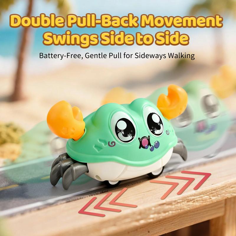 Kinder Spaß Doppelte Rückstellkraft Links und Rechts Schütteln Simulation Krabbe Spielzeug Baby Laufen Blasen Simulation Krabbe Krabbe Krabbeln