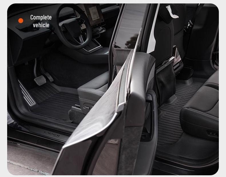 TPE Floor Mats for Tesla Model Y - Front & Rear Cabin with Scuff Plates