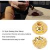 BORDSTRACT Wax Stamp Head Replacement, 24 Pcs Retro Antique Vintage Wax Sealing Stamps Head with Storage Box and Bag for Sealing Envelopes Cards