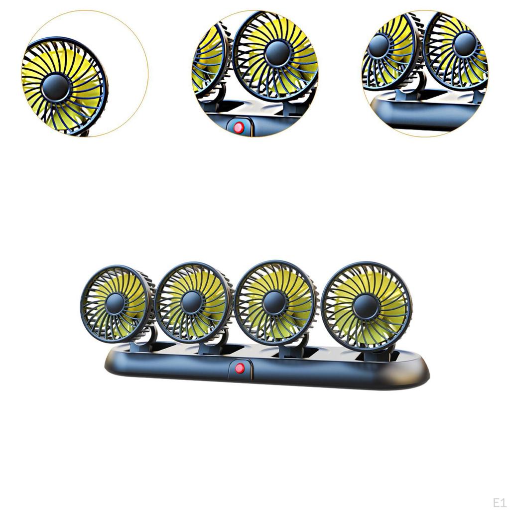 Car Cooling Air Fan Folding for Truck SUV Multipurpose Dashboard