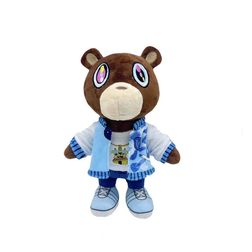 25-30CM Funny Joy Kanye Teddy Bear Plush Toy Cartoon Bear Dolls Stuffed Soft Toy Christmas Birthday Gift For Children