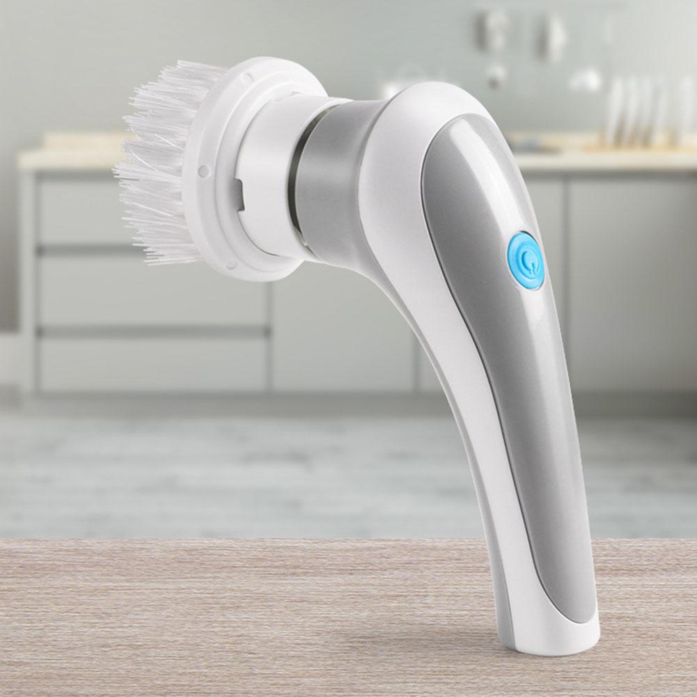 Handheld Scrubber Brush 360 Degree Rotation Electric Brush Cleaner 3 Replaceable Brush Heads Bathroom Kitchen Cleaner