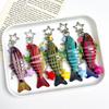 Exquisite Handmade Fish Keychain Multi Section Fish Enthusiasts Souvenir Gifts Bag Pendant Decoration Jewelry Accessories Gifts