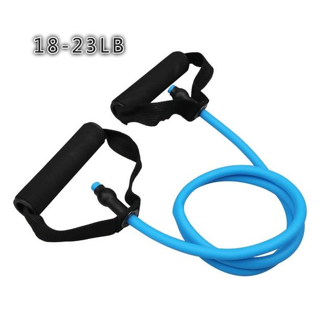 Resistance Bands with Handles Yoga Pull Rope Elastic Fitness Exercise Tube Band for Home Workouts Strength Training