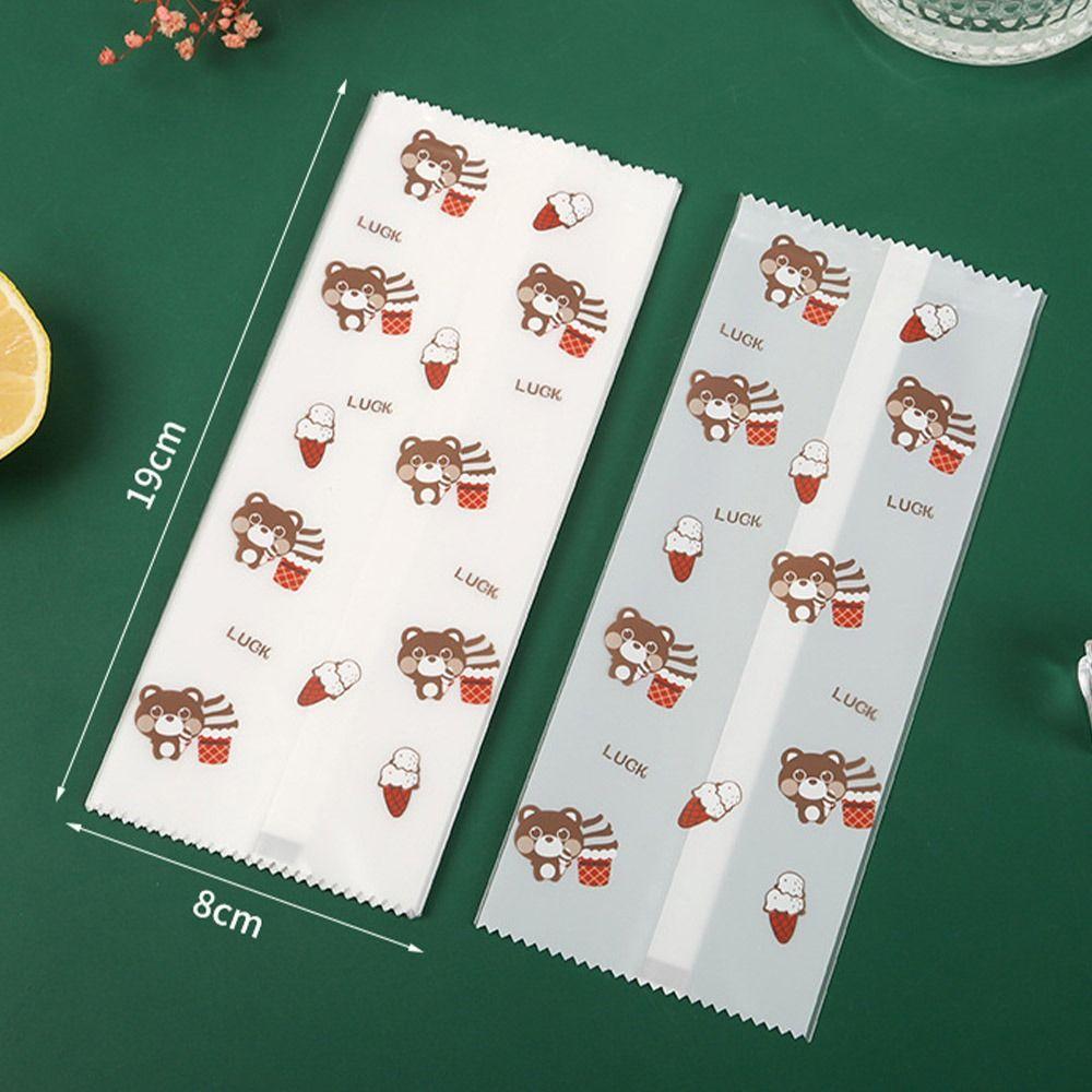 Homemade Packaging Bag 100Pcs Protective Cover Cute Ice Cream Bags  Ice Popsicle