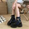 Fashion Ankle Boots for Women Elegant With Medium Heels Laces Lace-up Booties Biker On Offer Trend 2024 High Quality Woman Short Shoes