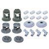 MOC Technical Gear Axle Bricks Parts Worm Rack Conector Train Car Crane Model Technical CROSS Axle Building Blocks Bricks Toys